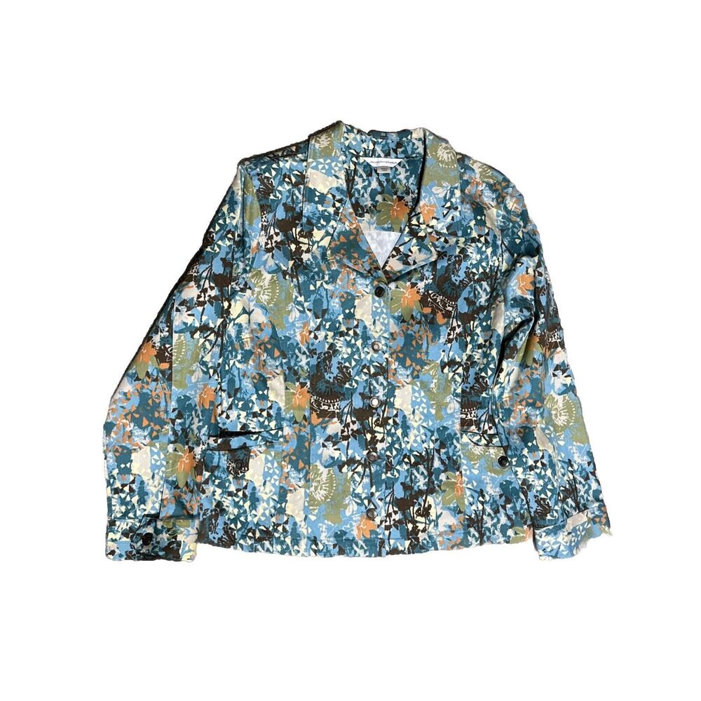 Women's Jacket by Christopher & Banks size Medium Multi-colored RN 54867